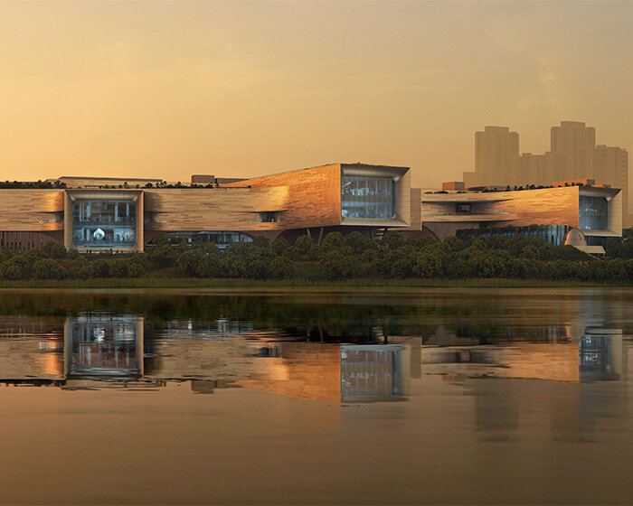 zaha hadid architects unveils interlocked 'floating' volumes for singapore's new science center