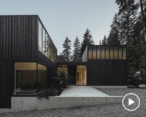 leckie studio's rural retreat in british columbia channels light and vistas like a camera lens