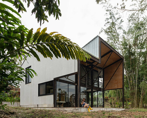 nestled in the tropical ecuador landscape, casa llona responds to adverse climatic conditions