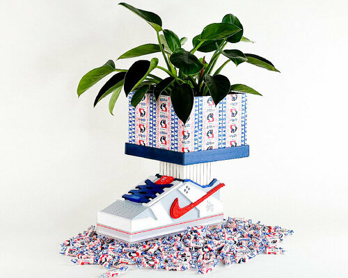 honorroller’s nike-inspired vase blooms plants and flowers for the lunar new year