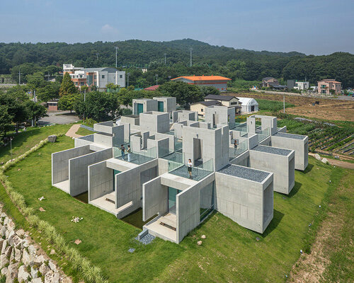 on architects' NONSPACE café in rural south korea weaves the old and new