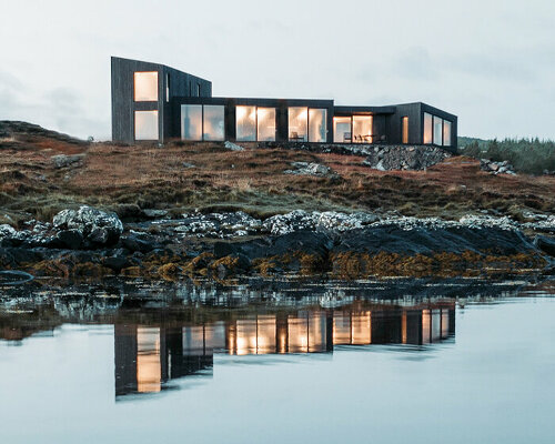 this modular prefab house by koto design echoes the scottish landscape's natural rhythms