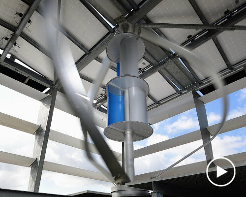 'powerNEST' generates 6x more energy with wind turbines and solar panels combo