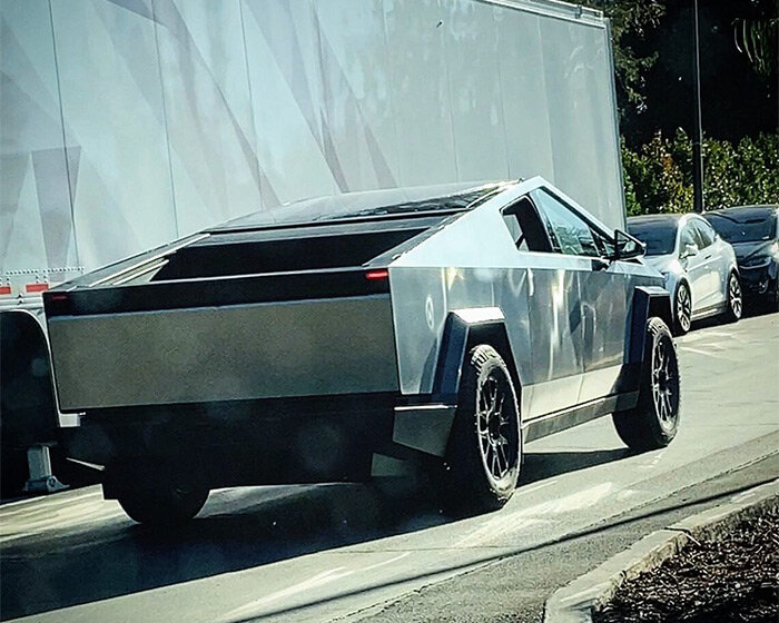 is the cybertruck closer than ever? tesla's long-awaited car spotted with new design