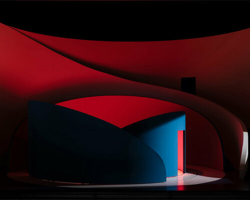 pierre yovanovitch adds sweeping curves & movable walls to theater basel's new opera set