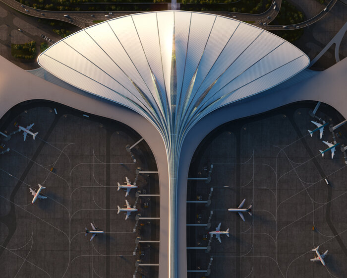 MAD architects unveils organic terminal design for changchun airport