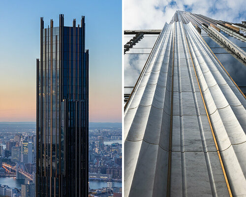 supertall 'brooklyn tower' by SHoP architects celebrates completion of its crown