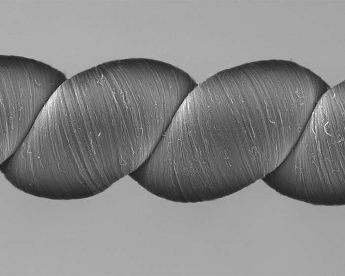 energy-harvesting carbon nanotube yarn generates electricity when stretched or twisted