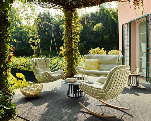 freifrau extends living space with rocking leyasol outdoors chair