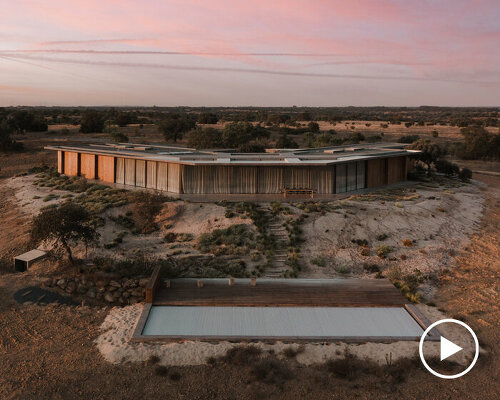 this dwelling in alentejo, portugal is built of ultra-durable kebony wood