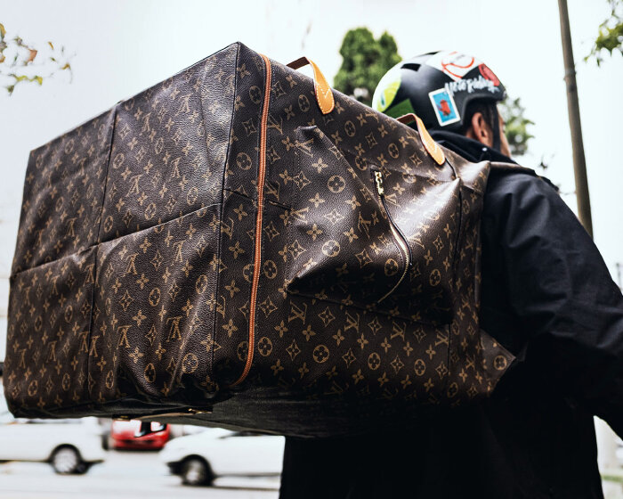 louis vuitton delivery bags fashionably spotlight app riders' working conditions