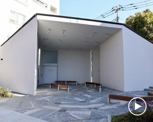 tokyo toilet's 15th addition triples as an outdoor cinema and recreational playground