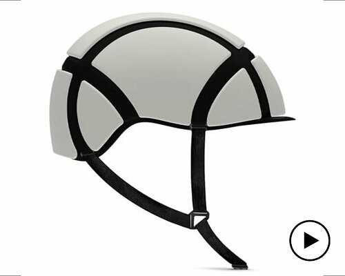 sleek & foldable, newton-rider N1 is the world's thinnest & first semi-soft bicycle helmet