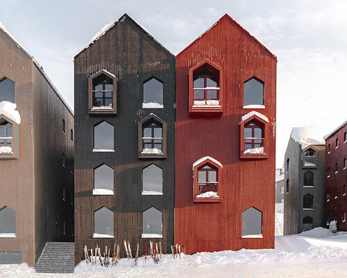 reiulf ramstad architects designs contemporary norwegian ski town 'mosetertoppen'