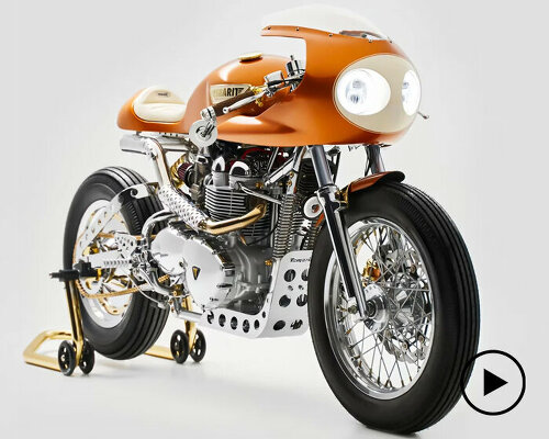 tamarit motorcycles divinize triumph into god-like helios café racer