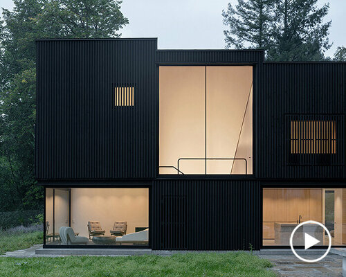 'a sculpture of wooden cubes' by appels architekten unfolds in southeast germany