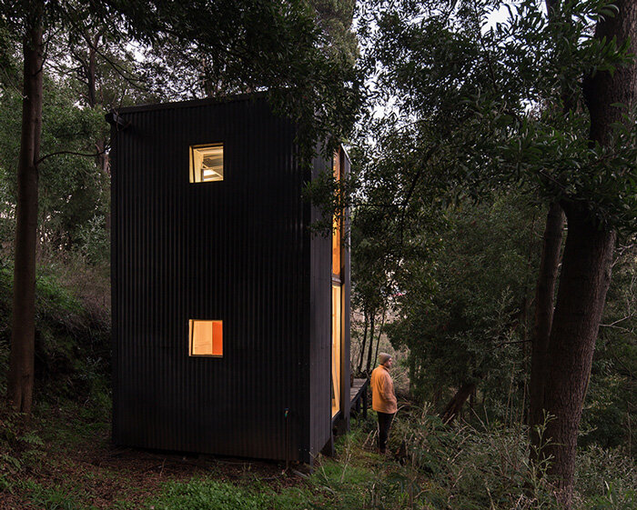 estudio diagonal designs '3x3 retreat,' a sustainable rainforest haven in chile