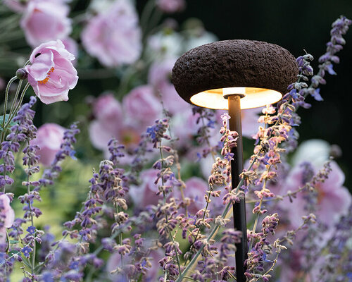 9010novantadieci organic oolite outdoor light blends in with nature