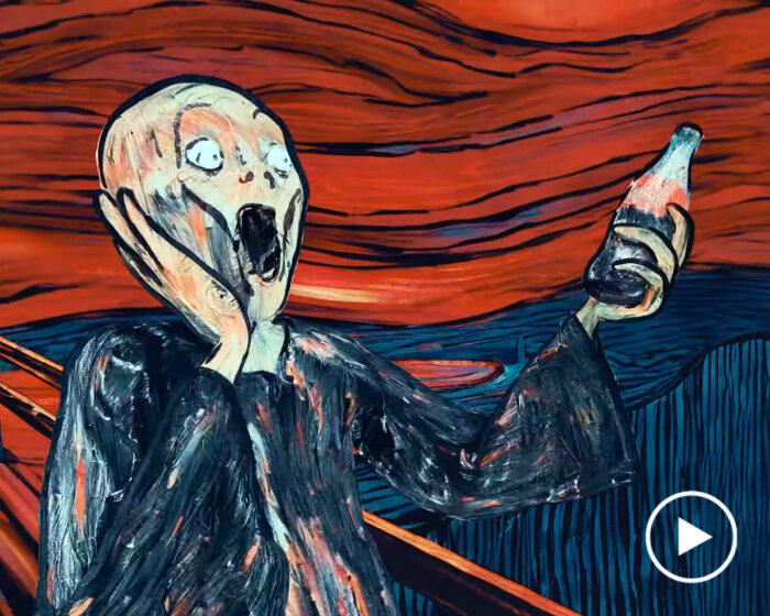 coca-cola animates masterpieces of warhol, van gogh, vermeer, and munch to spark creativity