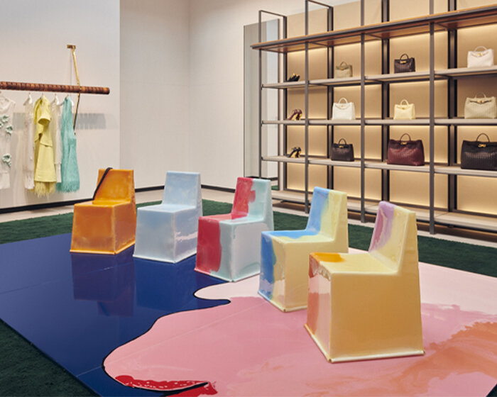 gaetano pesce’s resin-dipped ‘come stai?’ chairs land in bottega veneta flagship stores