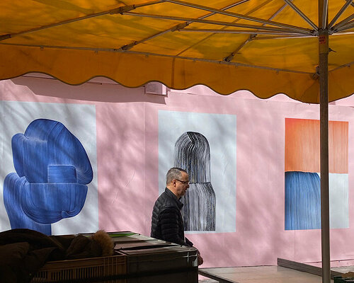 ronan bouroullec's daily drawings infuse hôtel des arts in france with color and rhythm