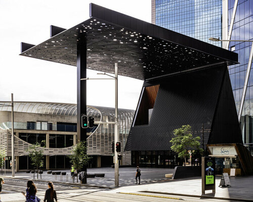 adjaye associates celebrates sydney's aboriginal heritage with perforated canopy