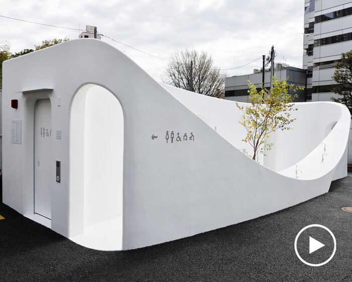 sou fujimoto designs concave 'tokyo toilet' as large water vessel open to all