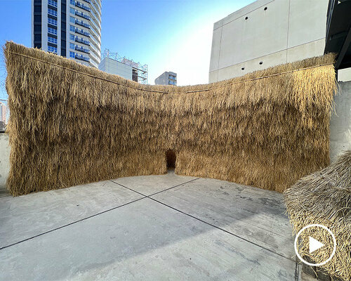 woven wheat installation takes center stage in 'how is life?' exhibition at TOTO GALLERY·MA