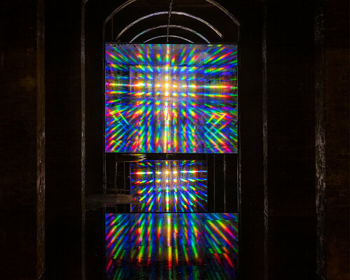 kimsooja enlivens former water reservoir with multicolored 'paintings' of light