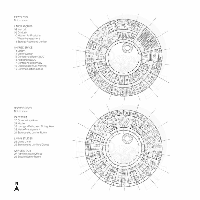 permeable reflective ring hovers above the coastline of puerto rico