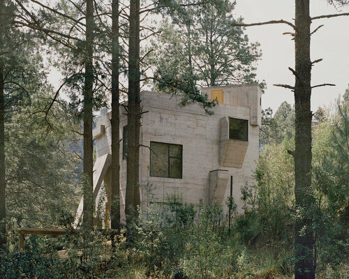 ludwig godefroy perches mysterious monolithic residence in lush mexican forest