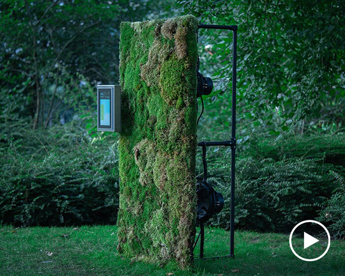 MOSS kinetic sound sculpture breathes and pulsates driven by global air quality data