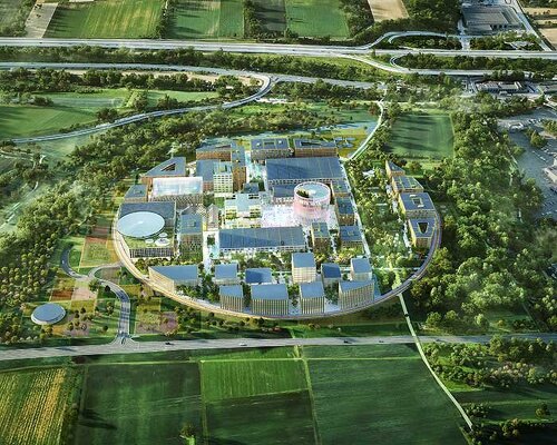 bold circular masterplan outlines MVRDV's innovation park artificial intelligence in germany