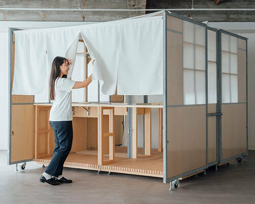 japanese SHOPKIT mobile store can be assembled with ease like DIY furniture