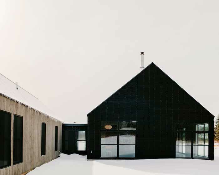 'svart hus' in wisconsin embraces japanese and scandinavian design principles