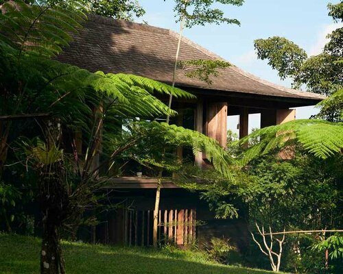 ancient 'joglo' vernacular house reassembles as indigo dyeing studio in bali