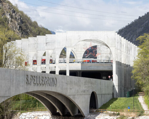 danica o. kus documents BIG's expanding concrete arches at san pellegrino flagship factory