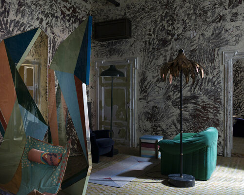 dimorestudio opens apocalyptic 'no sense' installation in historic milanese apartment