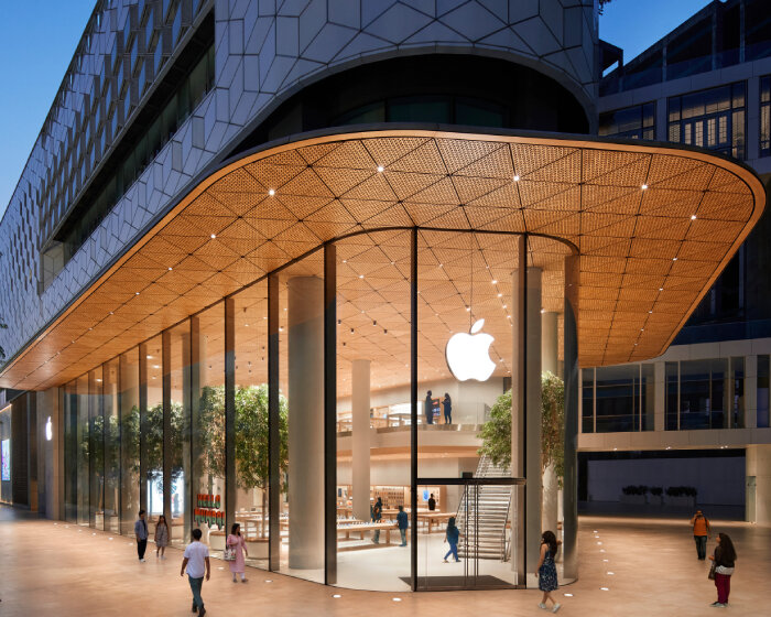 designed by foster + partners, first apple flagship store in india opens to the public