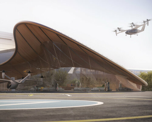 foster + partners reveals terminal concept for future eVTOL infrastructure network in dubai