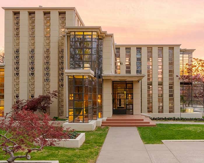 inside one of frank lloyd wright's largest residences, the westhope mansion in oklahoma