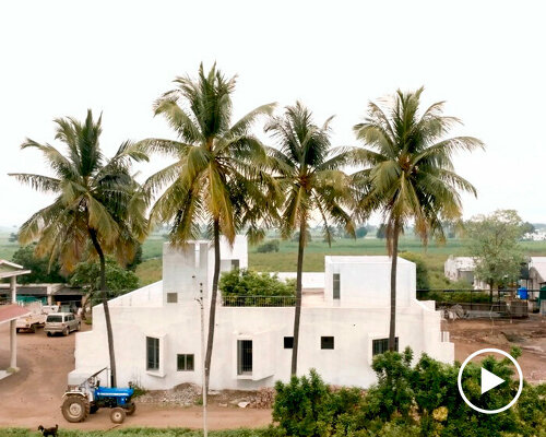 a delicate relationship between nature, humans, and built form unravels in rural indian home