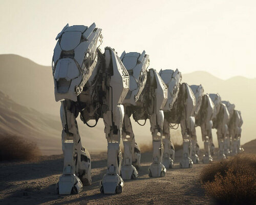 AI-generated robot horses transform into missiles and shelter for an intergalactic conquest 