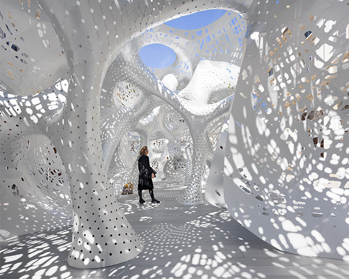 louis vuitton pavilion by MARC FORNES / THEVERYMANY bubbles up at milan design week