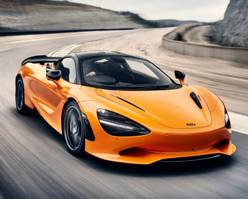 forged in carbon fiber, new mclaren 750S supercar swiftly sprints with twin-turbocharged V8