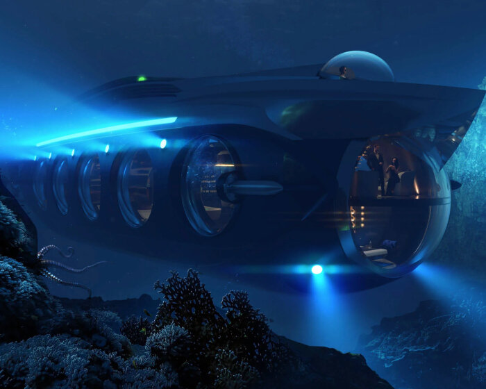 half-yacht, half-submarine 'nautilus' by u-boat worx exudes lush living above & under the sea