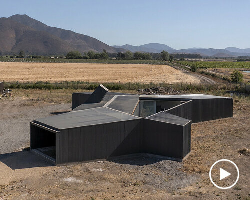 'paire house' by rodolfo cañas emerges as a protective body amid harsh lands in chile