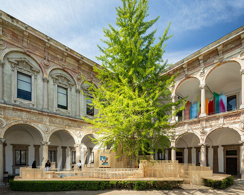 roca and benedetta tagliabue infuse mediterranean pavilion into university of milan