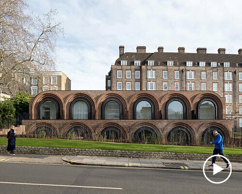 modern arching townhouses recall london's victorian and neo-classical past