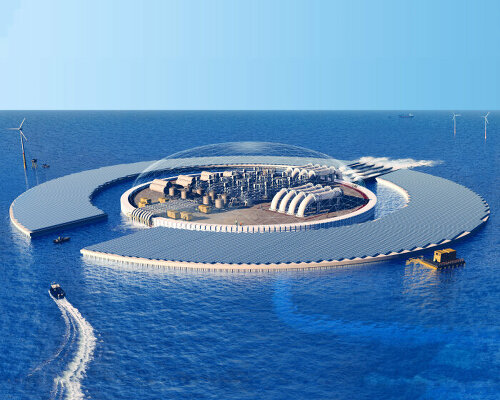 aquatic facility 'captura' purifies carbon dioxide in water and filters it back into the ocean